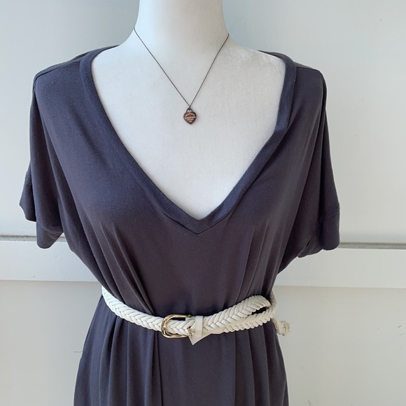 Zenana Outfitters Gray T-Shirt Maxi Dress - Picture 3 of 6